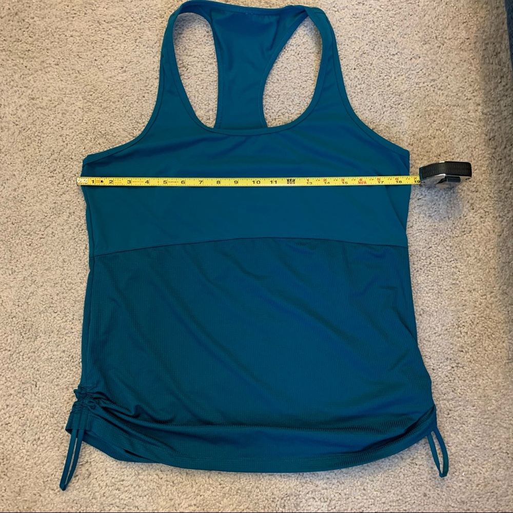 Fabletics Teal Racer Back Tank Active Top L/XL - Picture 6 of 7